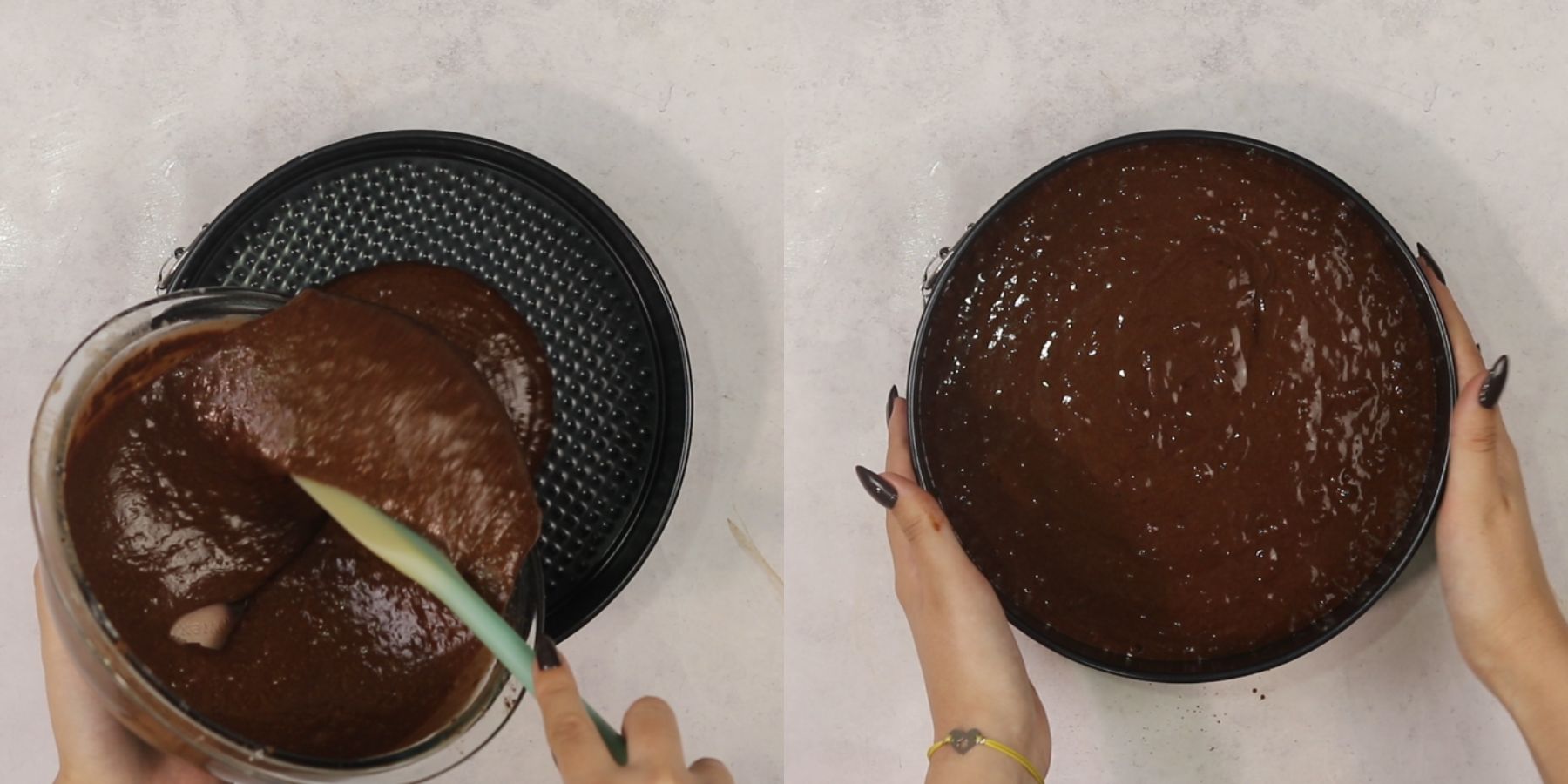 Cake process shots.