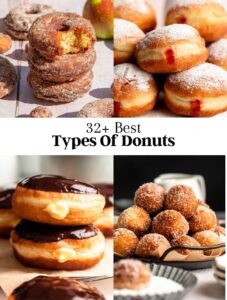Image of 4 types of donuts photos.