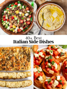 Image of 4 Italian side dishes photos.