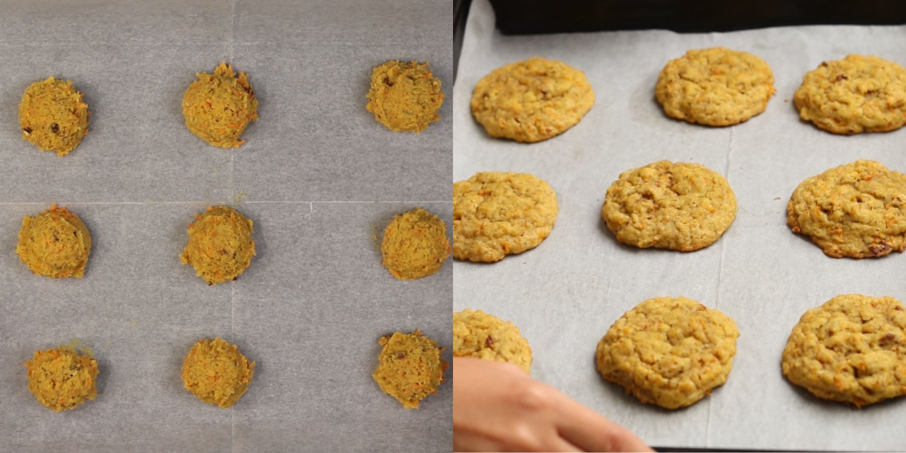 Cookies process shots.