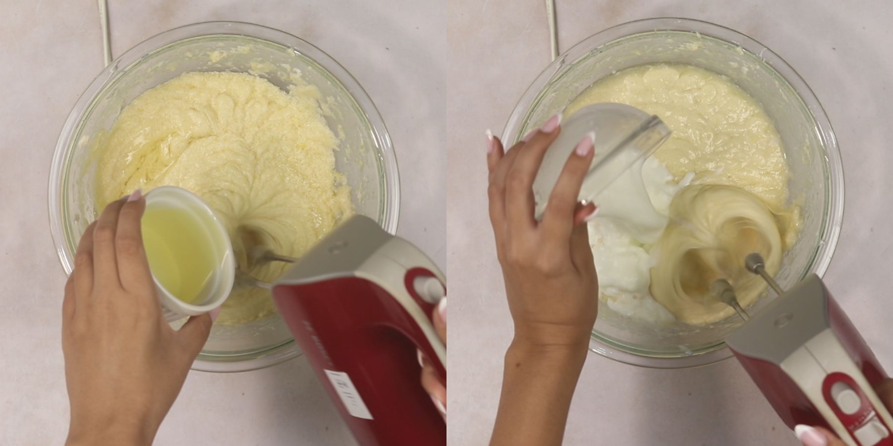 Cake process shots.