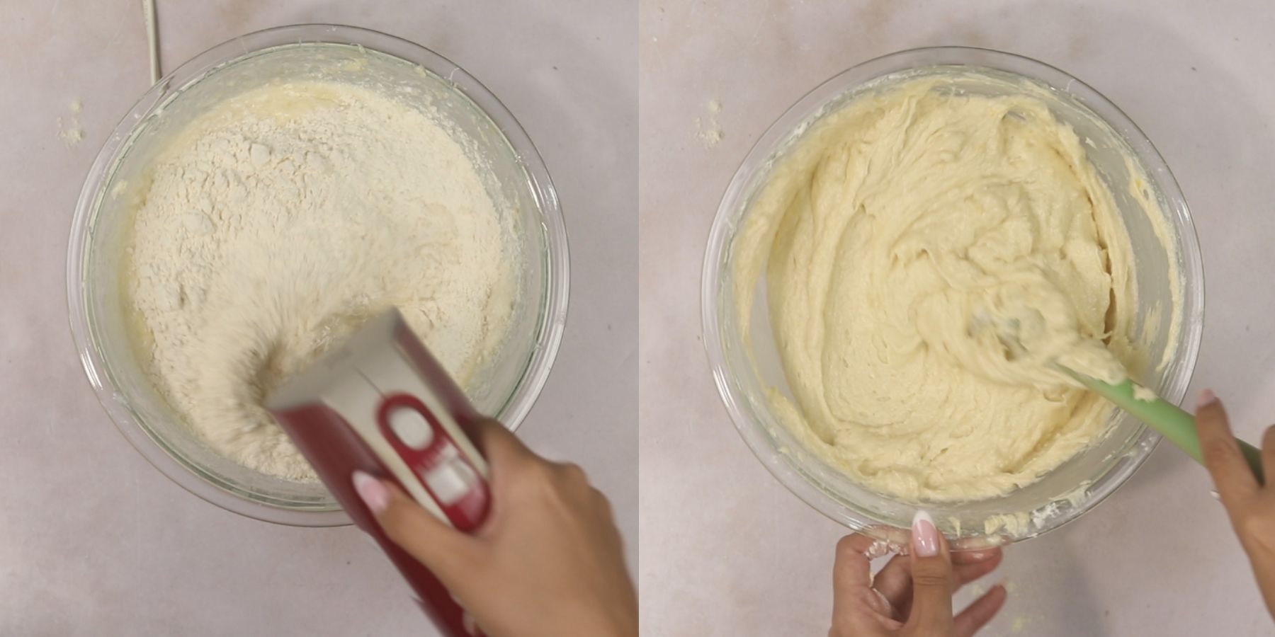 Cake process shots.