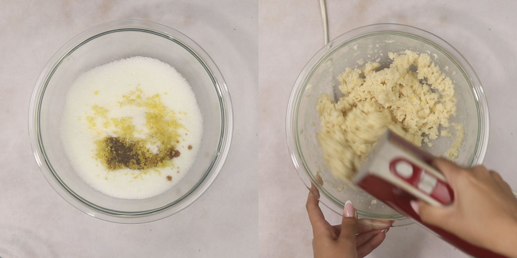 Cake process shots.