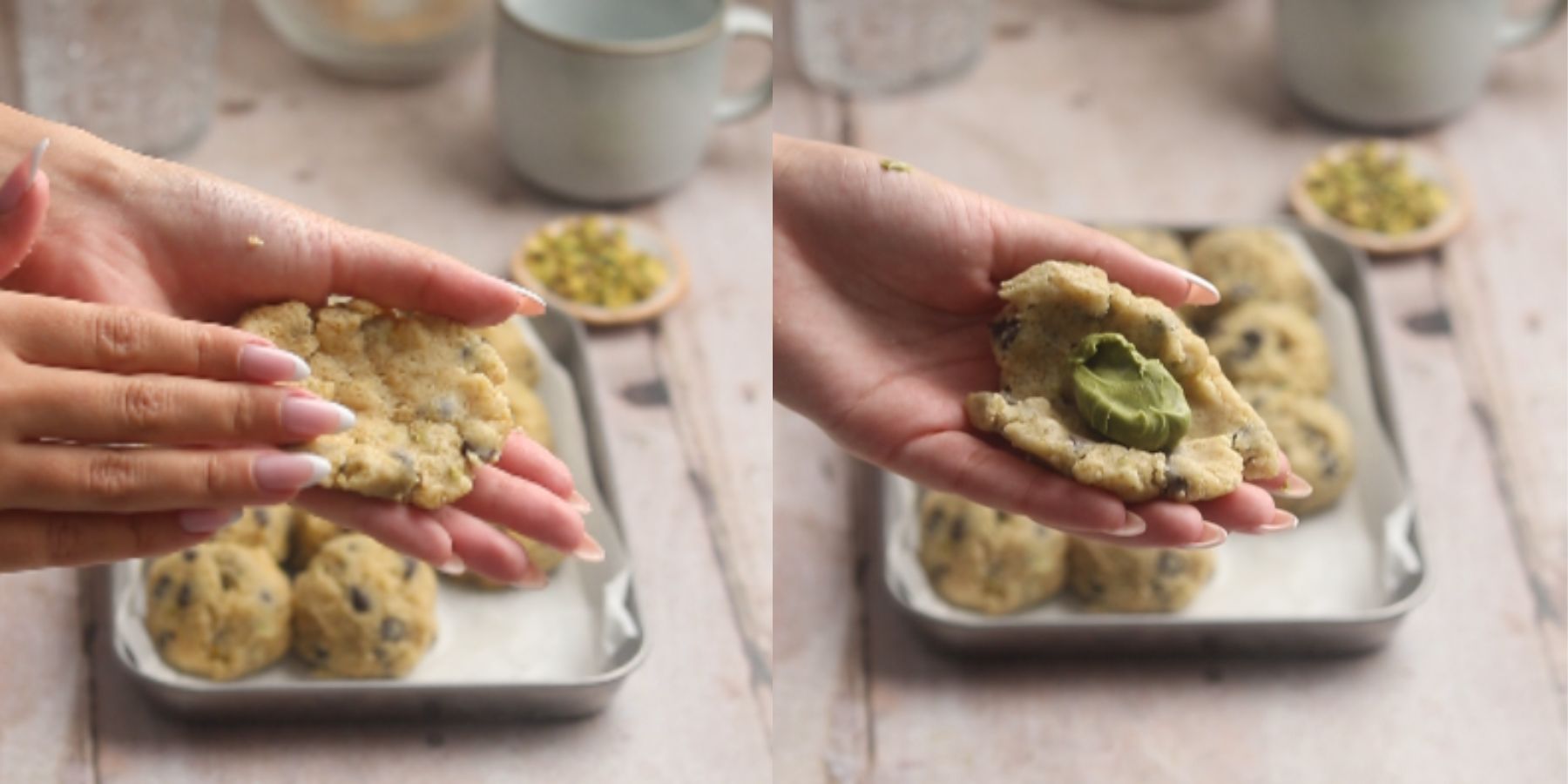 Cookies process shots.
