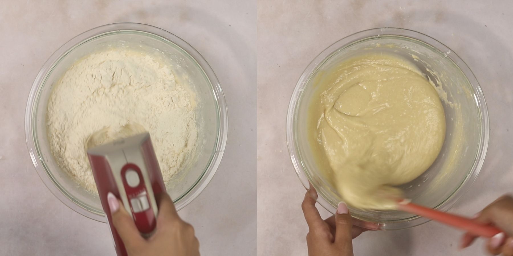 Cake process shots.
