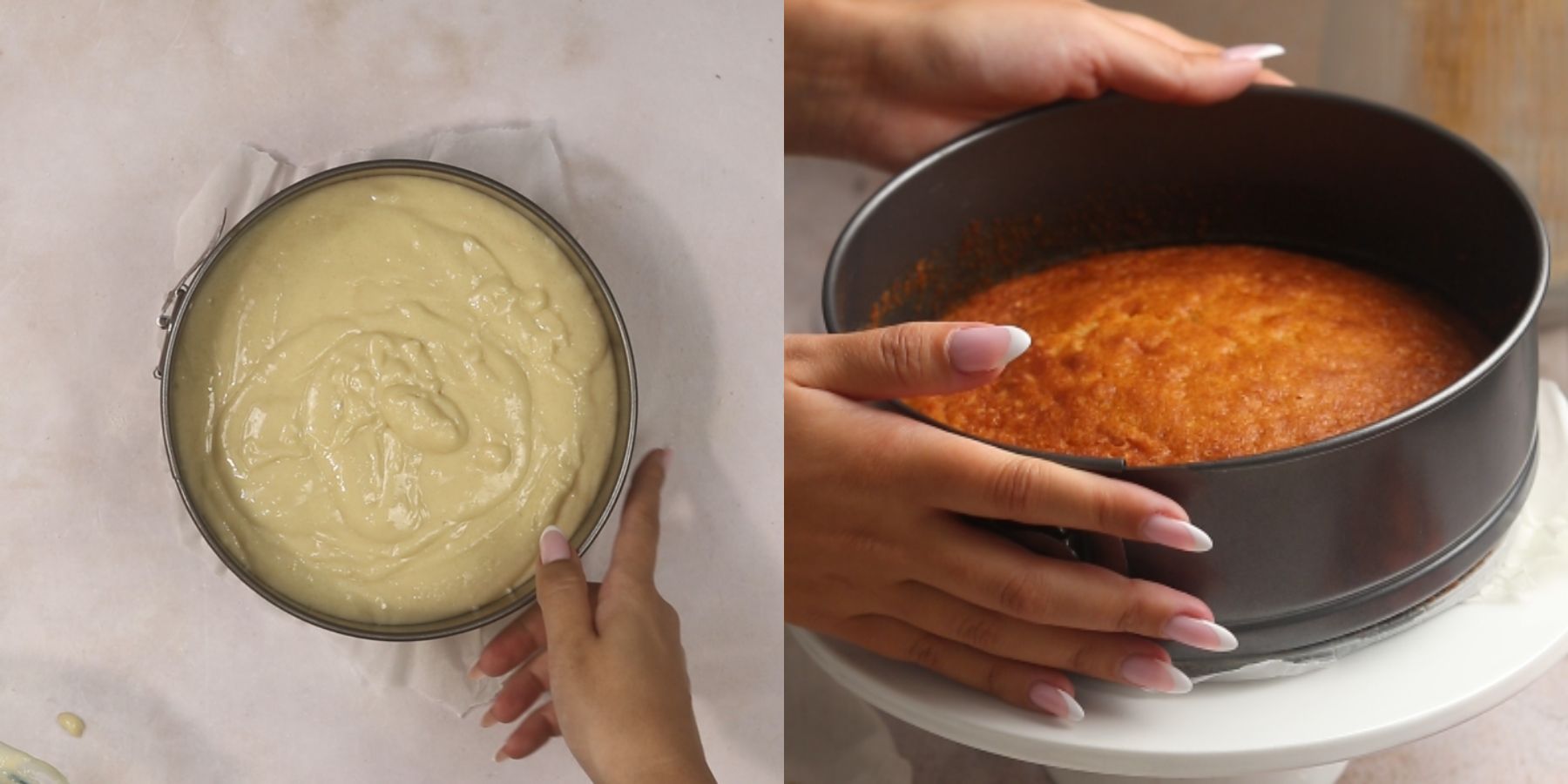 Cake process shots.