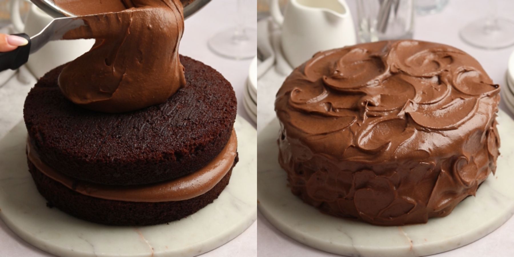 Cake process shots.