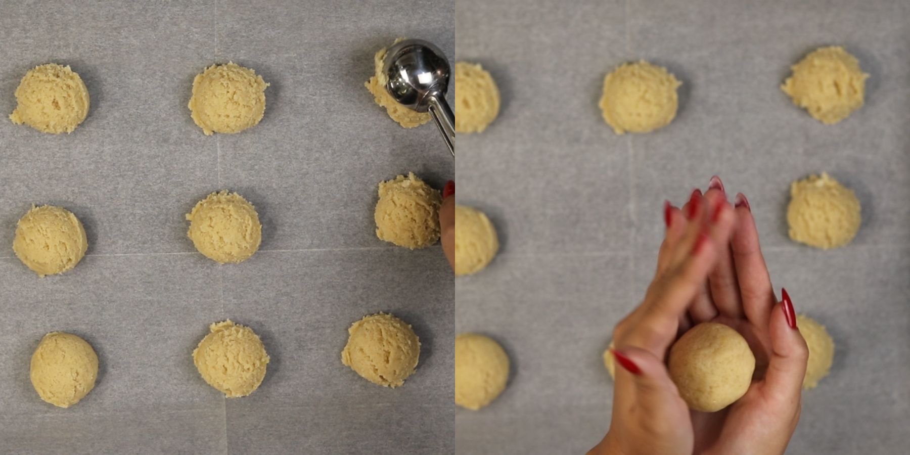 Cookies process shots.