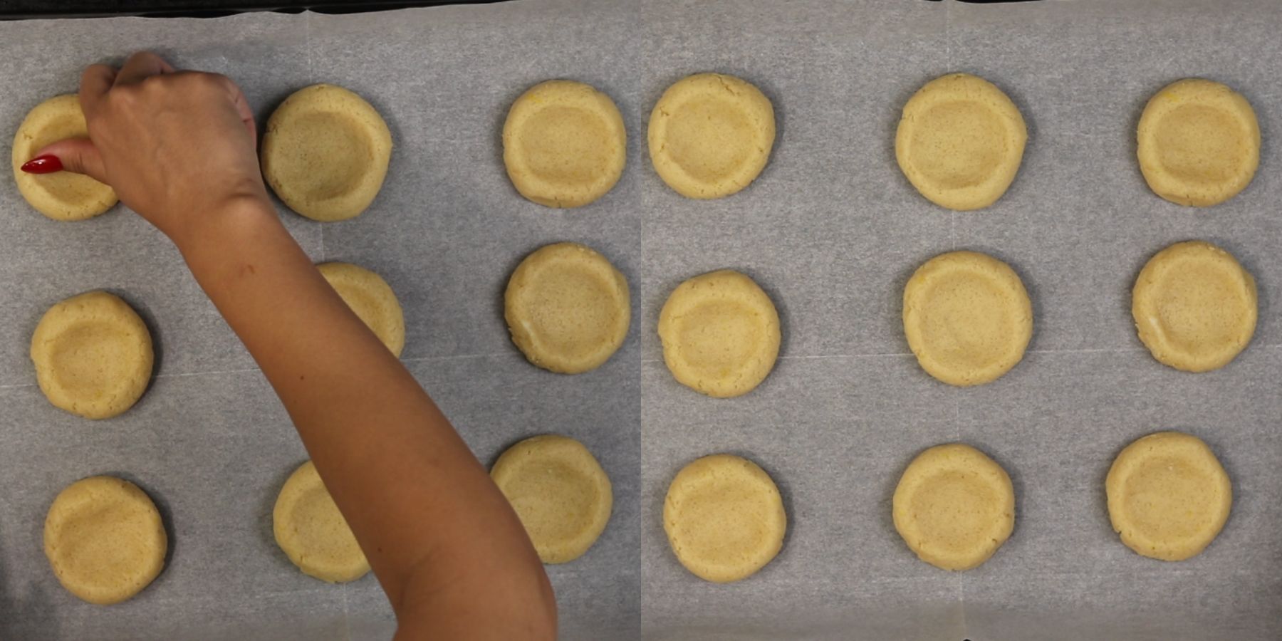 Cookies process shots.