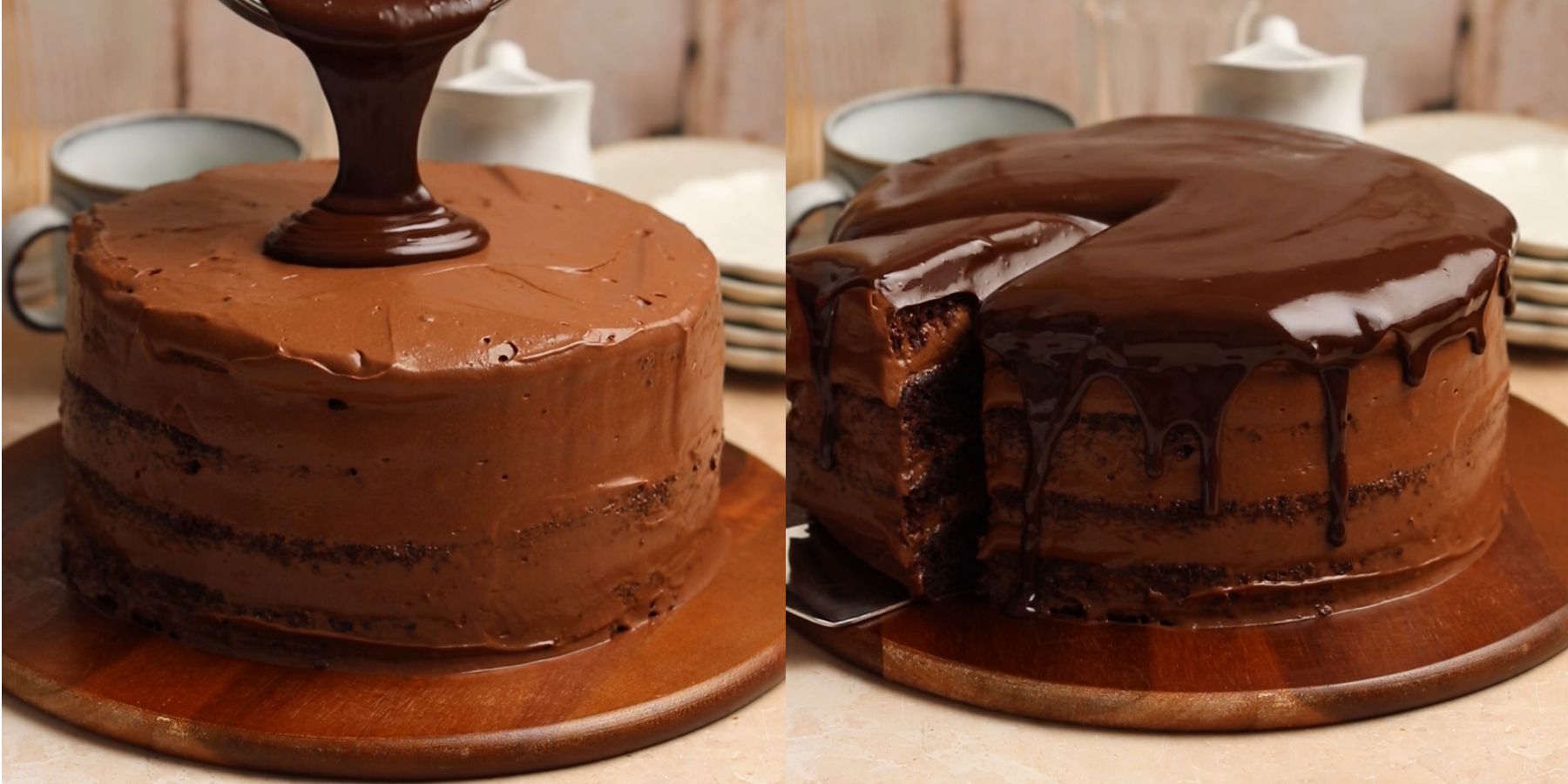 Cake process shots.