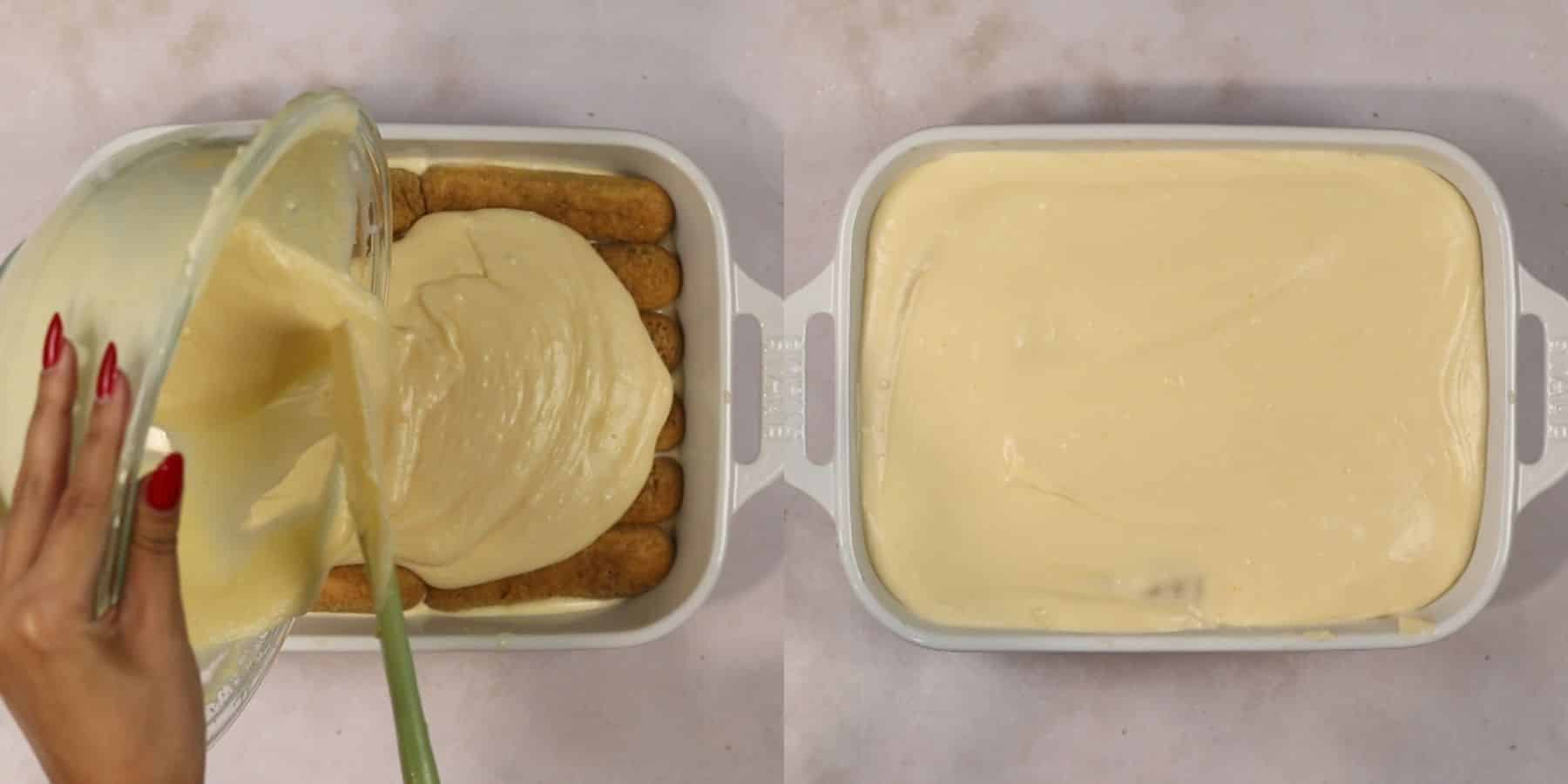 Tiramisu process shots.