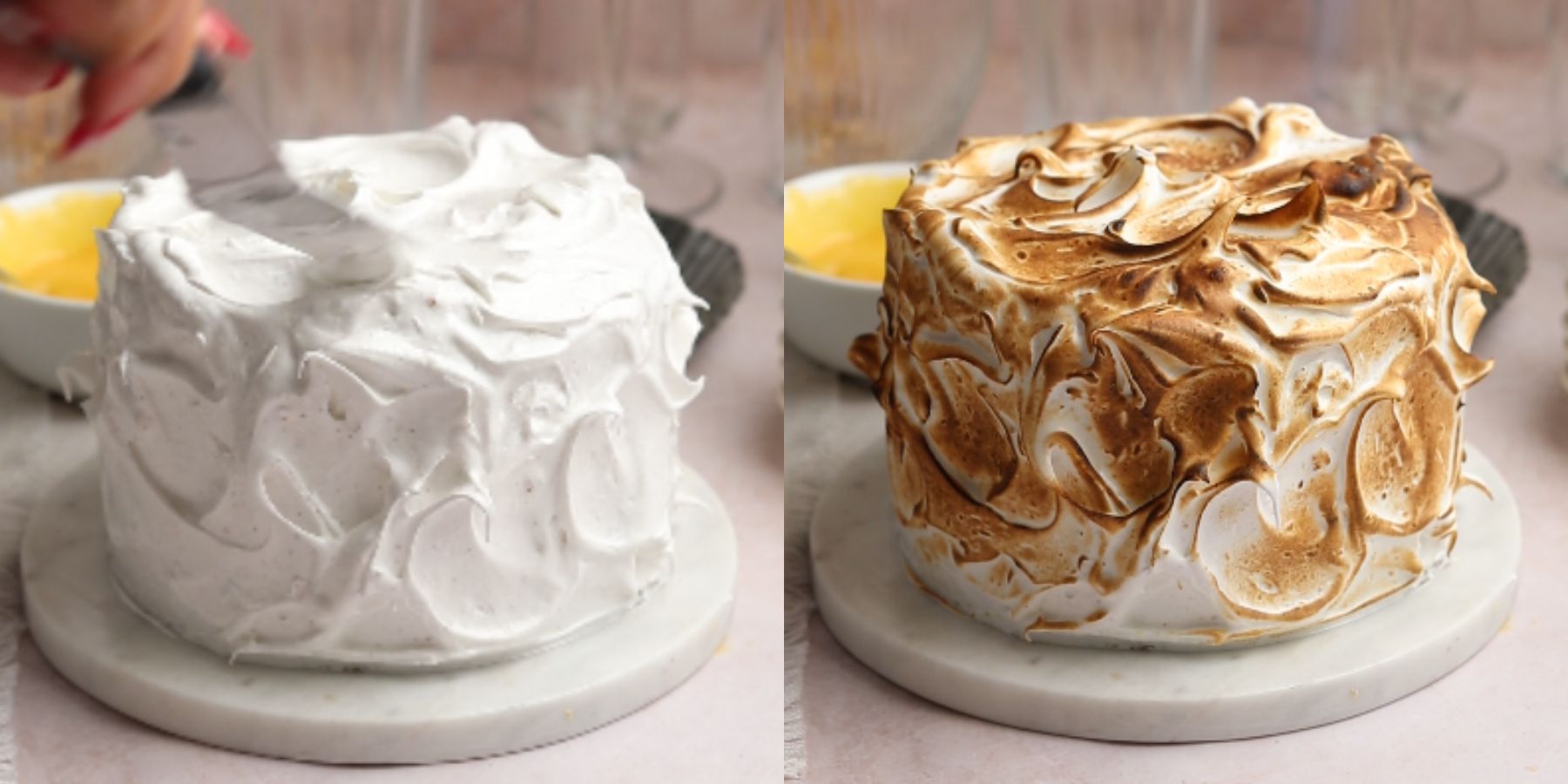Cake process shots.
