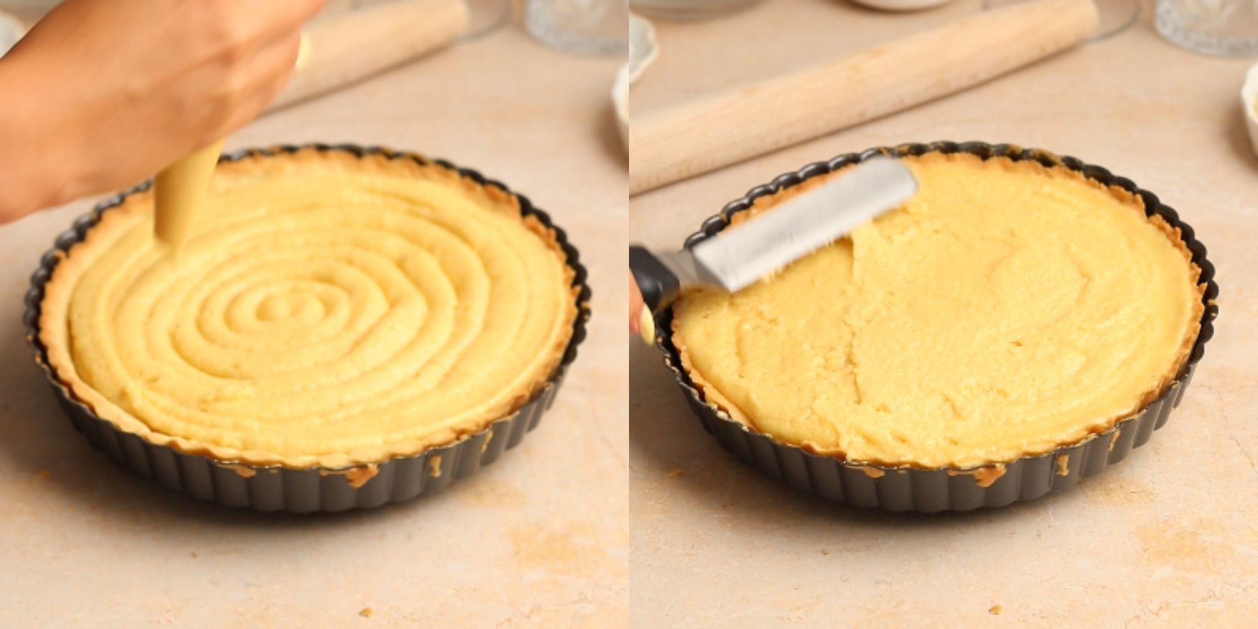 Tart process shots.