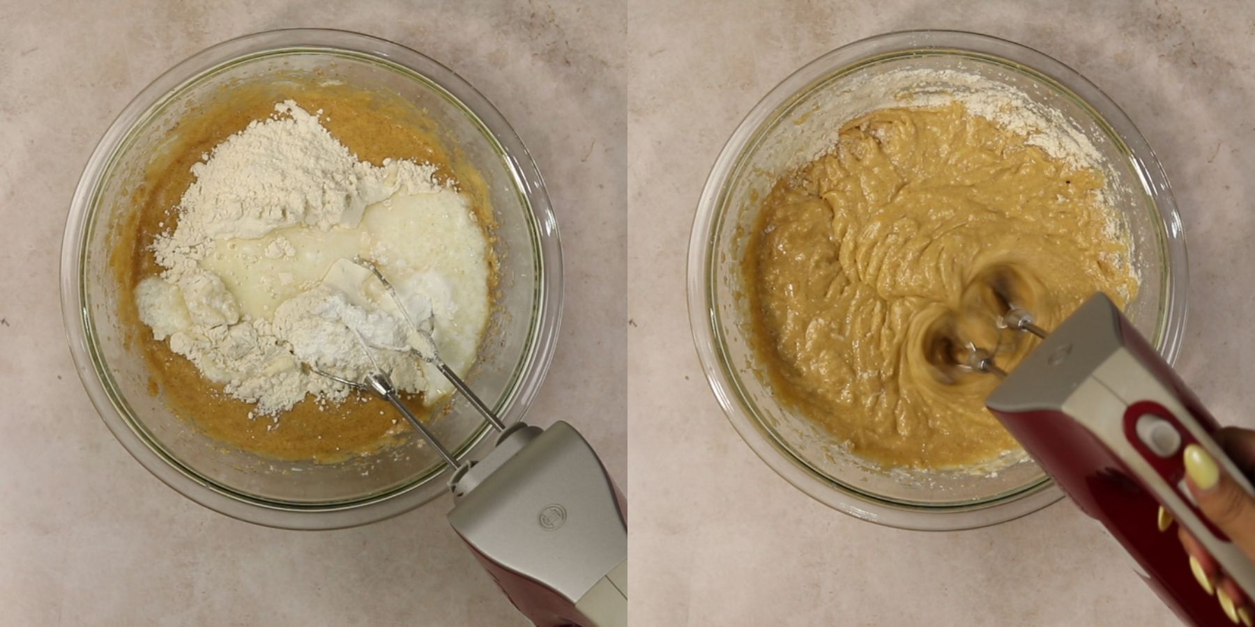 Cupcakes process shots.