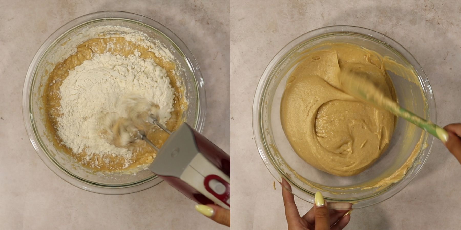 Cupcakes process shots.