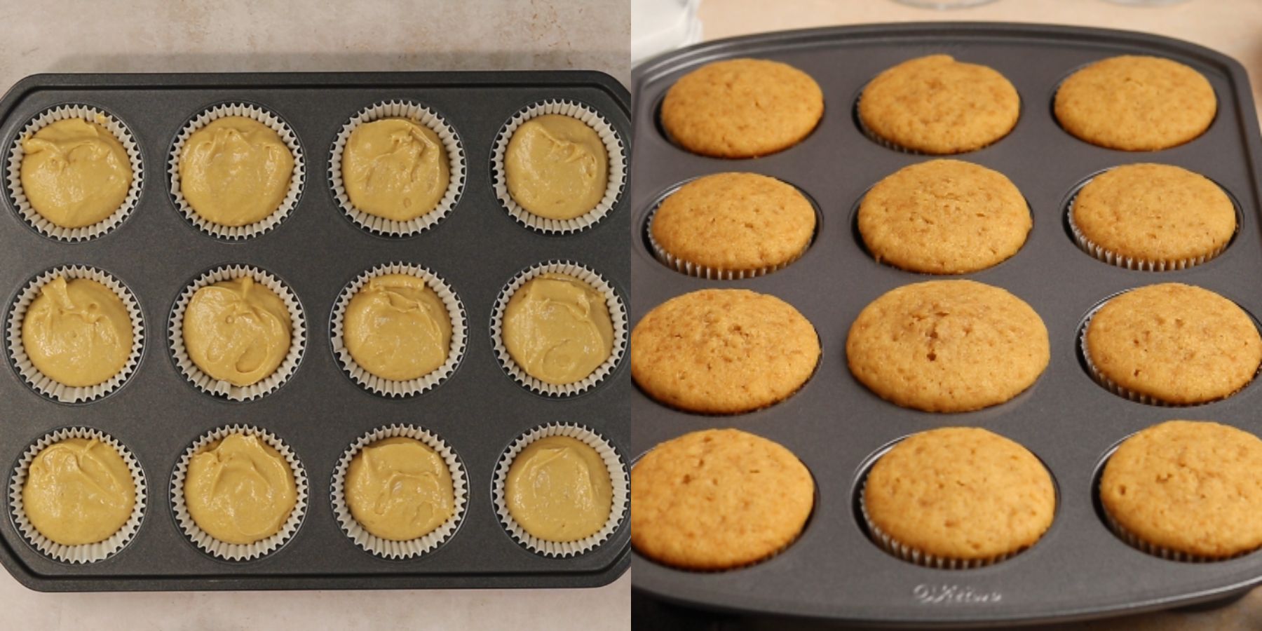 Cupcakes process shots.