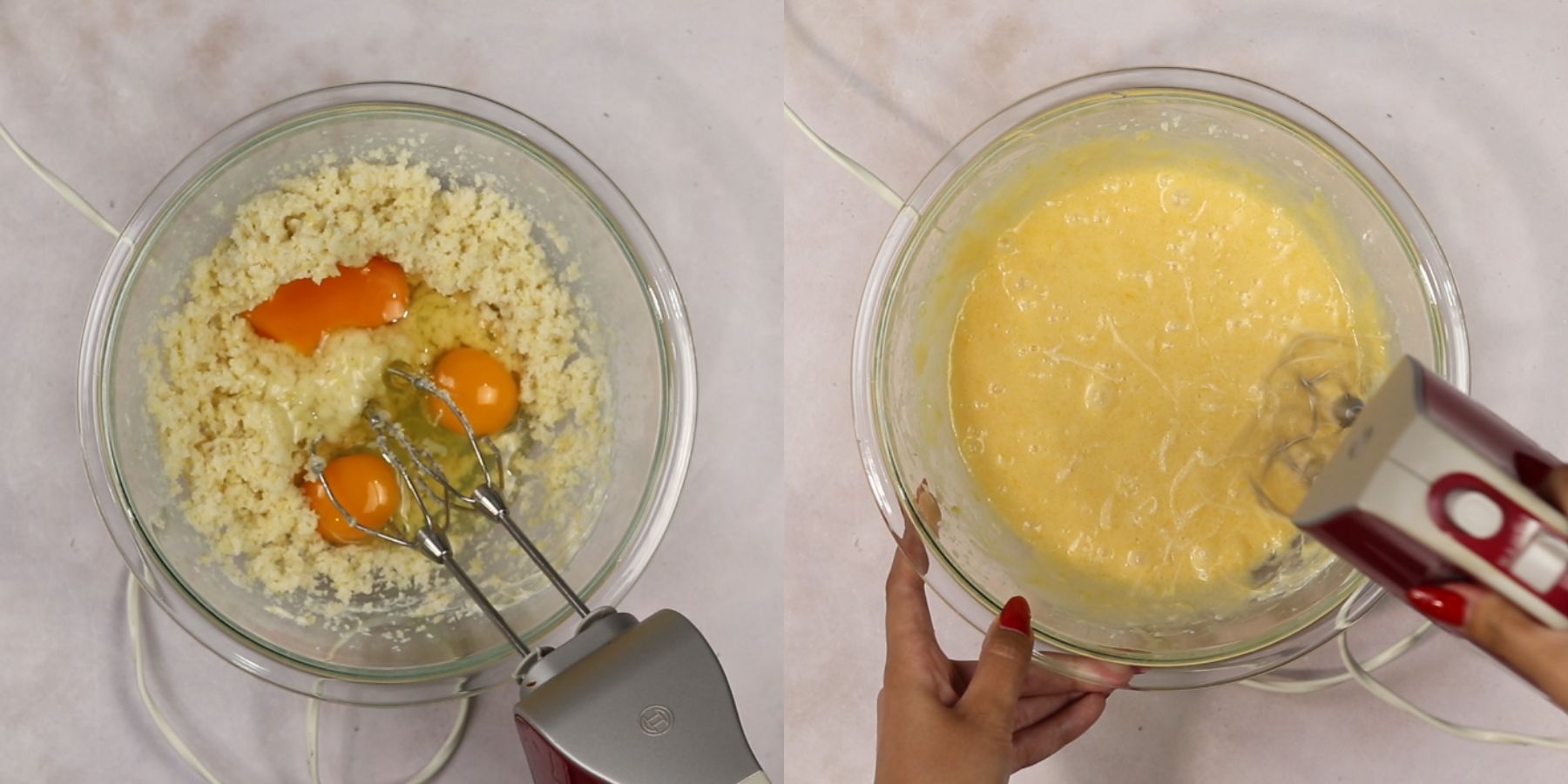 Cake process shots.
