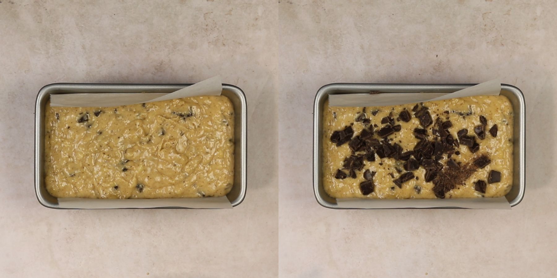 Banana bread process shots.
