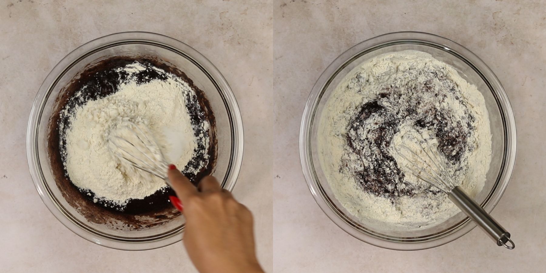 Cupcakes process shots.